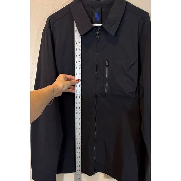 NWOT MAAP Ultra Minimalist Motion Long Sleeve Zip Up Black Shirt Men’s XXL - Picture 13 of 16